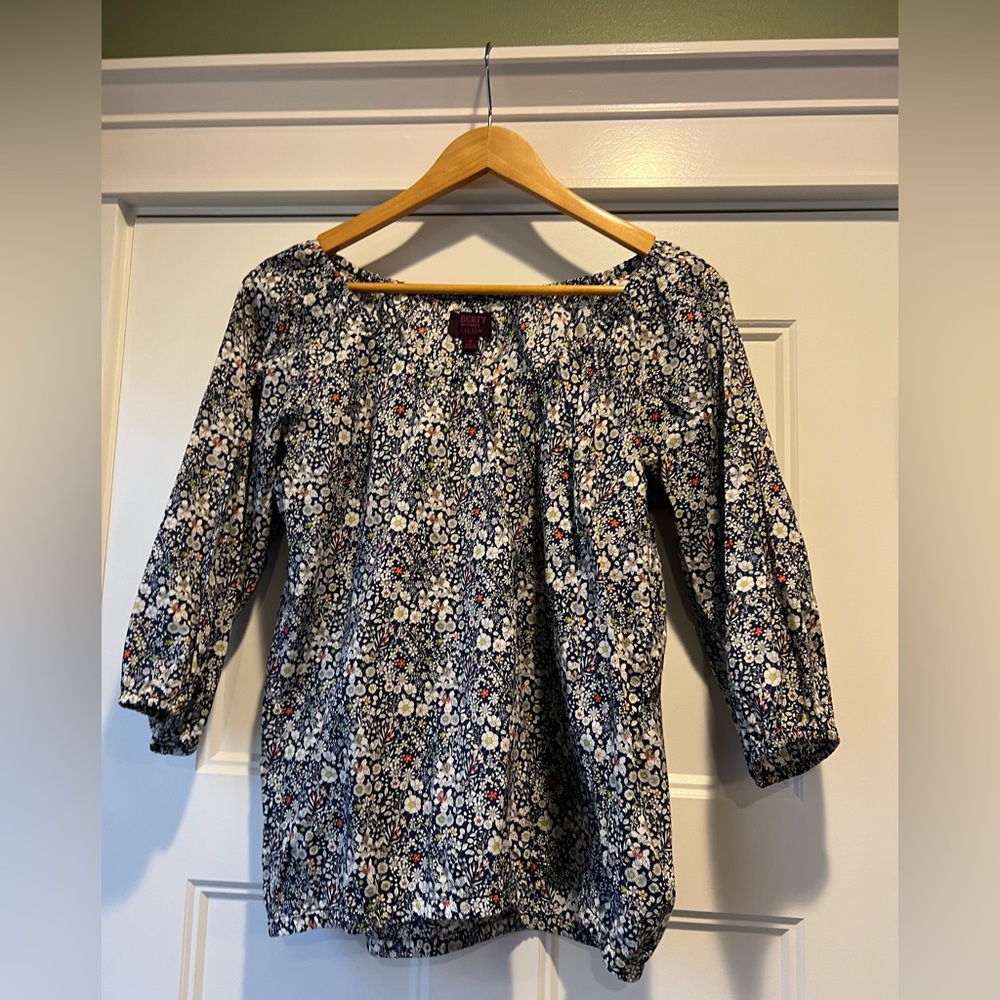J. Crew Liberty Peasant Top Size Small